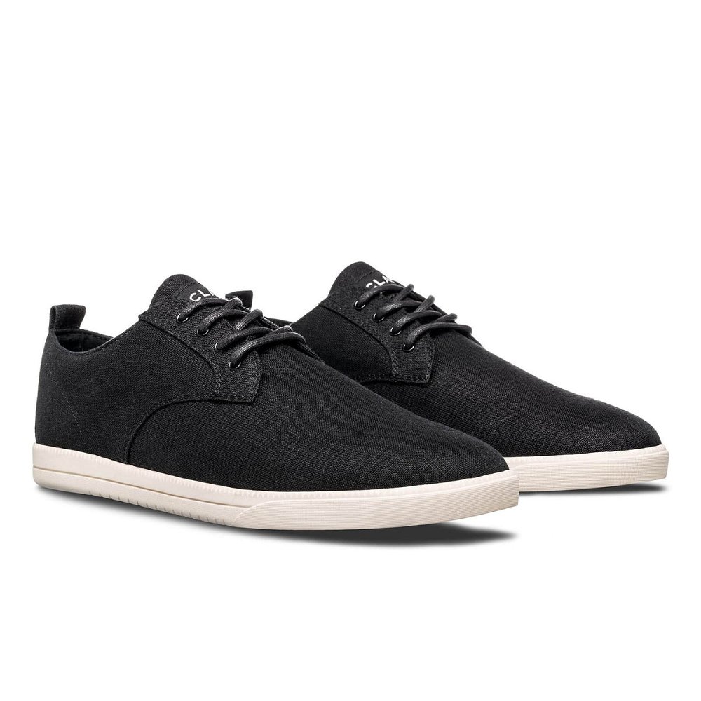 CLAE ELLINGTON HEMP Shoes Mens USA386-C40 In Black Hemp